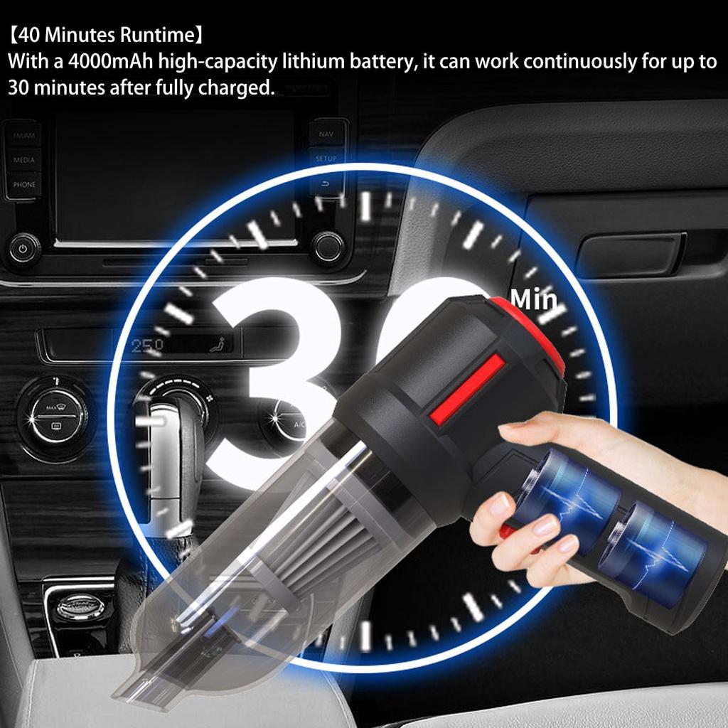 Cordless Mini Cleaner Portable Wireless Car Vacuum Cleaner Handheld Powerful Vacuum Cleaner For Car Home Appliance USB 7.9 inch x5.9 inches