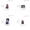 4pcs KPop Demon Hunters Enamel Brooch Badge HUNTR/X Alloy Backpack Accessory Rumi Mira Zoey Design Jewelry Gift for Children