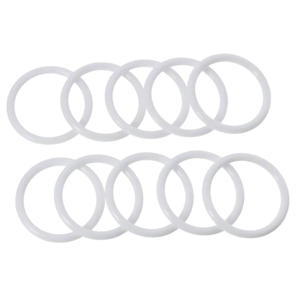 10PCS Smooth Surface Plastic Hoops Rings White Macrame Hoops Dream Catcher Making