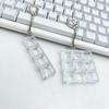 Plastic Diy Keyboards Keychain Diy Transparent Keycap Button Fidget Toy Fidget Mechanical Keyboards Switch Tester
