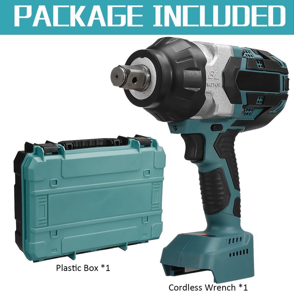 2100 Nm 0-3000 IPM 3/4 Zoll Hochdrehmoment Bürstenloser Elektrischer Schlagschrauber Akku-Schlagschrauber Auto LKW Reparatur Elektrowerkzeug Für 18V Akku