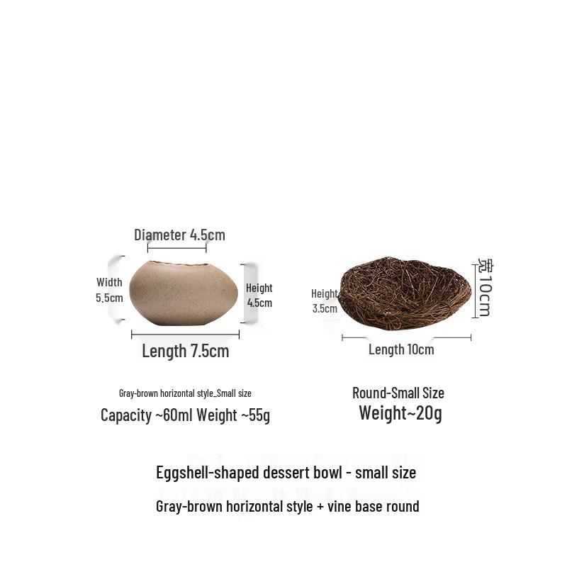 Ciotola da Dessert in Ceramica a Forma di Struzzo per Cucina e Sala da Pranzo