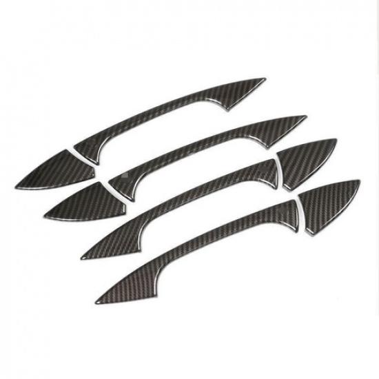 Fit For Benz GLK 2009-2014 2015 ABS Carbon Fiber Car Door Handles Cover Trim 8X