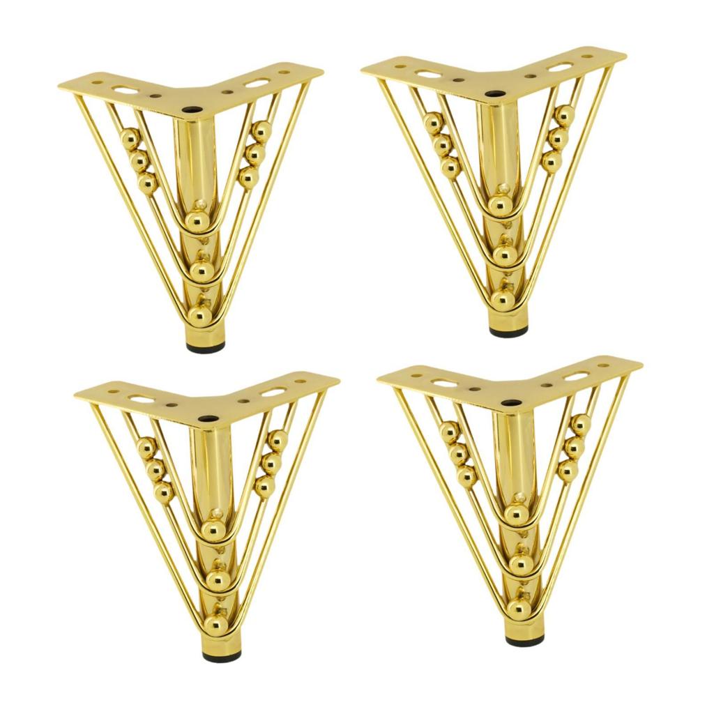 Replacement Furniture Legs Metal Triangle Cabinet Feet Set for Furniture Lifting Durable Sofa Table Bookcase Parts