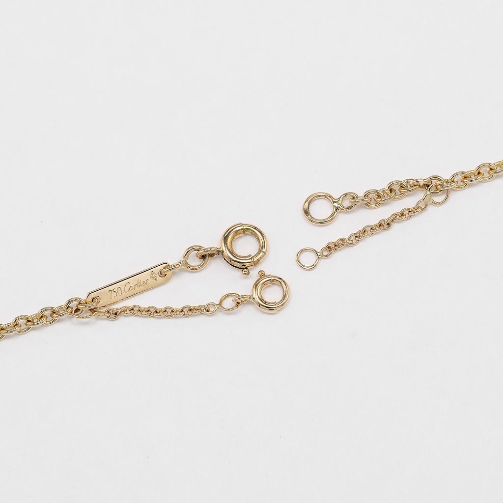 CARTIER Trinity Necklace K18 Gold (YGxPGxWG) 8.53g Women Used