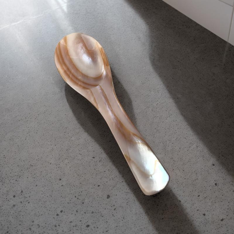 7/9cm Natural Shell Handmade Versatile Creative Ice Cream Spoon For Home Use Spoon Kitchen Tool