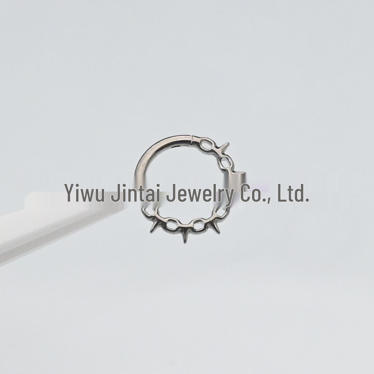 F136 Титановый Шарнирный Шип Кольцо для Дайта Шипы Лоза Застежка Серьги для Пирсинга