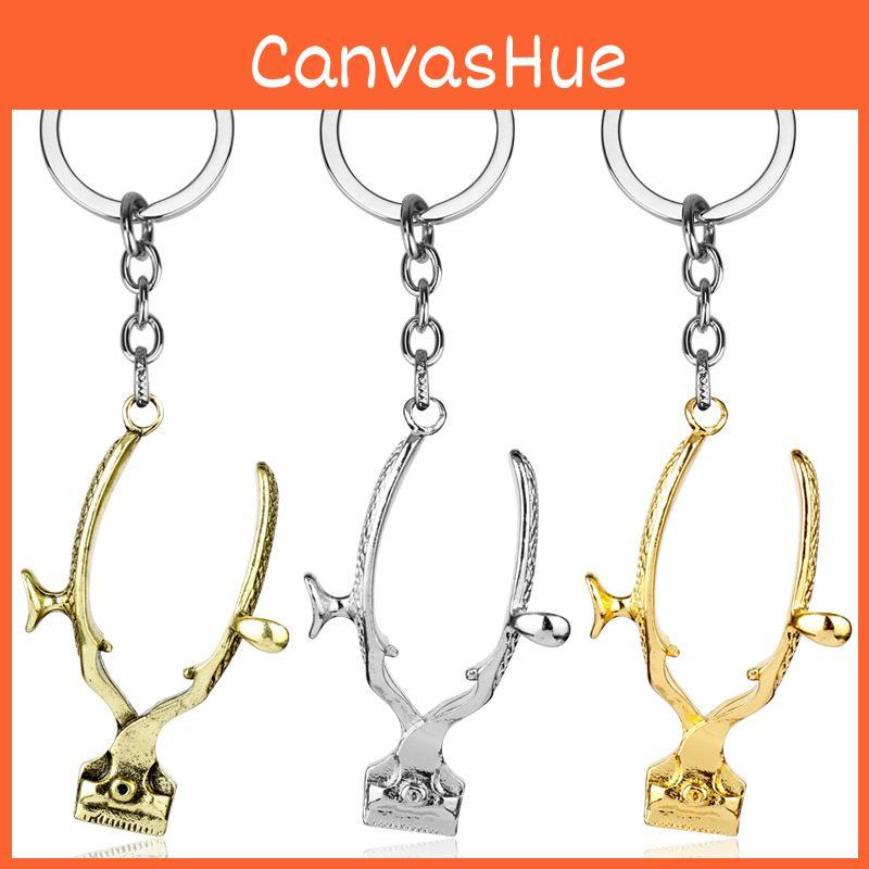 Alloy Hairdressing Push Key Holder With Pendant For Casual Fashion