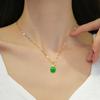 Auspicious Apple Opal With Diamonds Apple With Diamonds Christmas Flat An Night Flat An Fruit Necklace