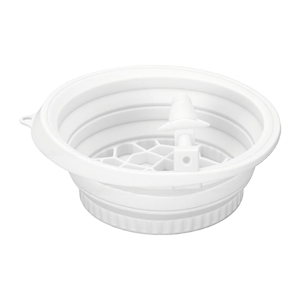 Face Ice Bowl with Built In Ice Tray Hanging Silicone Facial Ice Bath Bowl for Cold Plunge with Breathing Tube