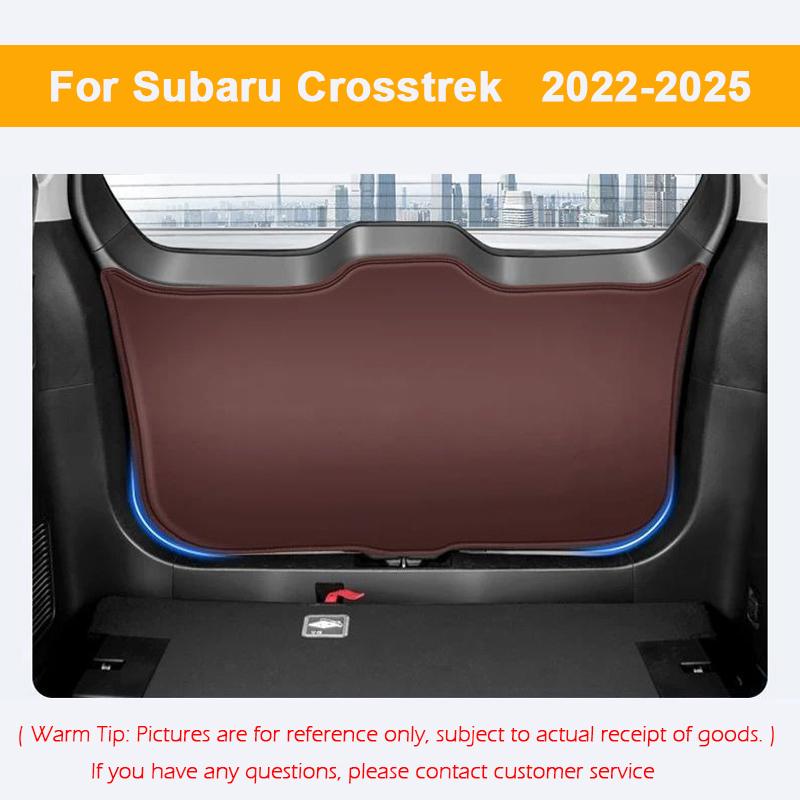 Car Trunk Mat For Subaru Forester XV Outback Crosstrek 2025 Leather Boot Liner Full Coverage Anti-Scratch Interior Accessories