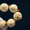 Ivory Dragon Ball Hand-Carved Bracelet - Ethnic Style Men's Single-Loop Beads