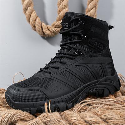 Herenlaarzen hoge kwaliteit wandelschoenen heren outdoorlaarzen antislip hoge top trainingslaarzen heren plus size jungle jachtlaarzen
