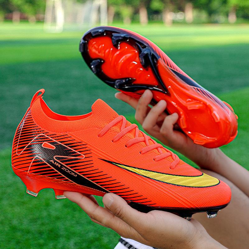 Help Low-Top Fly-Woven Football Shoes Men'S Low-Top Ag Spikes Grass Training Sports Football Shoes