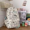 Spring new student backpack female college style schoolbag fresh and cute graffiti primary and secondary school schoolbag