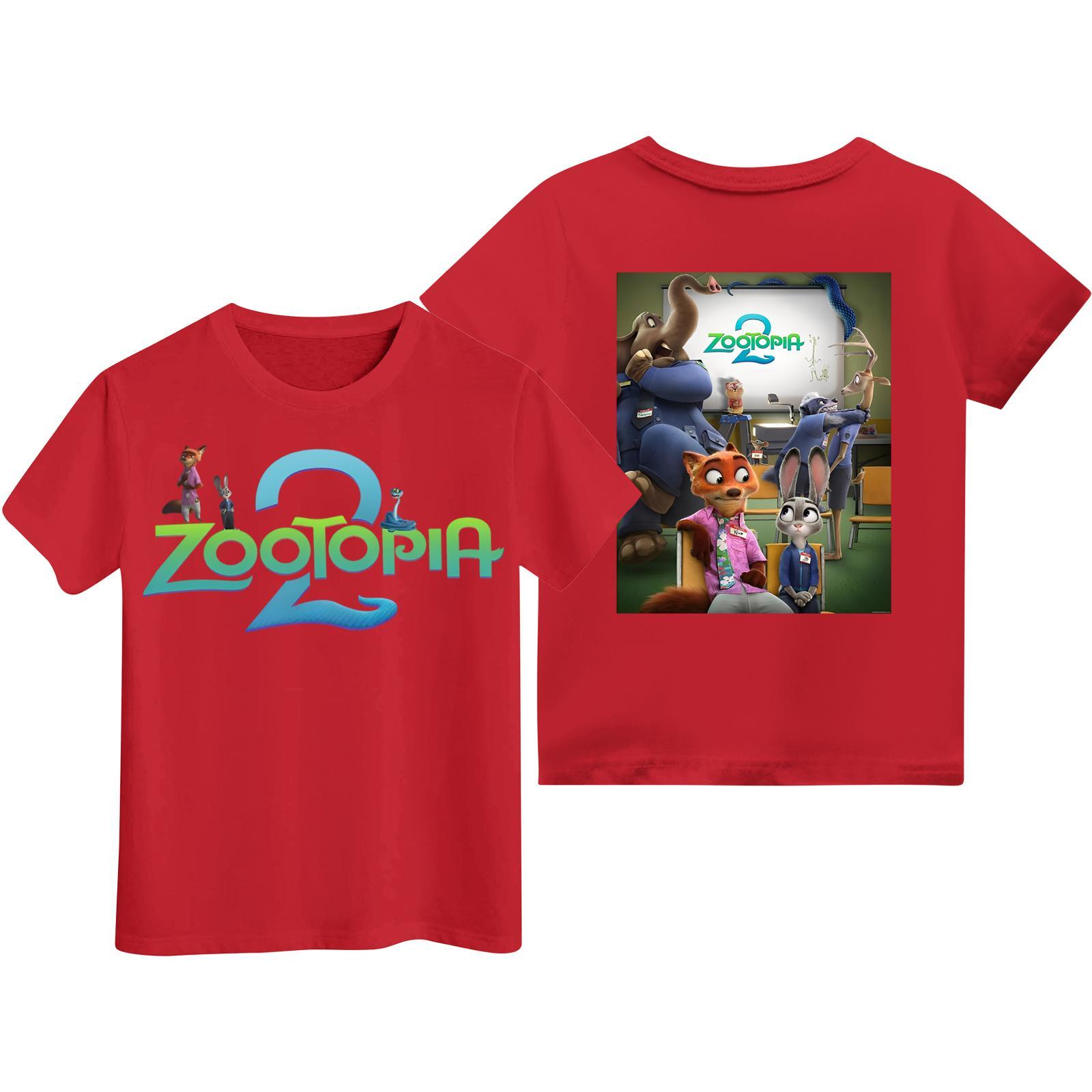 

Children s Casual Fashion Cartoon Print Short-sleeved T-shirt Top 150 червоний