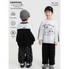 YOYO Boys' Cartoon Print Color-Block Raglan Sweatshirt