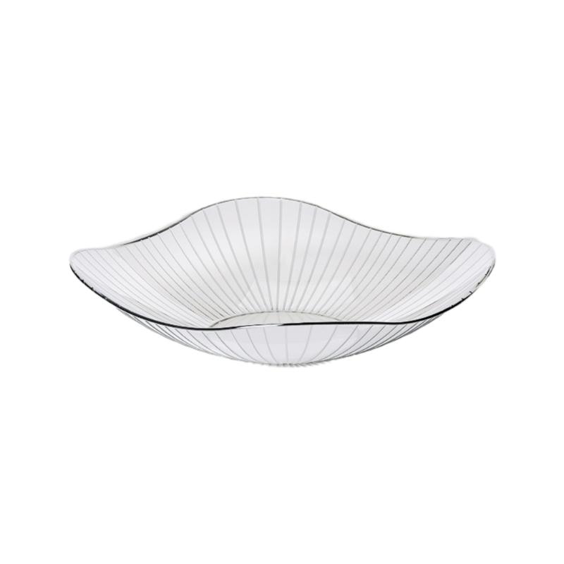 

Irregular Desktop Fruit Bowl Basket Geometric Snacks Candy Storage Holder Transparent Fruit Plate Table Sundries Dropshipping