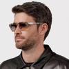 Classic Rivet Square Sunglasses Women For Men  Vintage Sun Glasses Punk Popular Outdoor Driving Luxury Brand Designer Shades