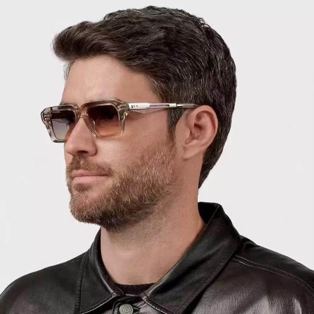 Classic Rivet Square Sunglasses Women For Men  Vintage Sun Glasses Punk Popular Outdoor Driving Luxury Brand Designer Shades