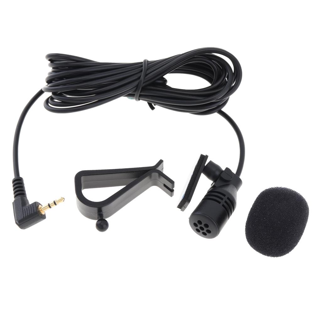 Buy Mini 2.5mm Jack Microphone Clip Stereo Mic with 3M Long Cable for PC Car DVD / GPS Player