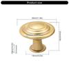 B0KB 5pcs Decorative Gold Door Knobs for Cabinets and Drawers Household Use