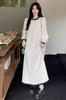 Chubikime Layered Dress Long Soft and Plus Perfect for and Spring Women's 2-Piece Set, Sleeves, Thick, Warm, A-Line, Stylish, Casual, Formal, Sizes,