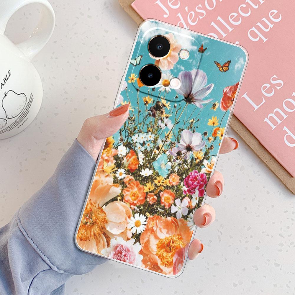 Pour Vivo Y28 5G 4G Coque Pour Vivo Y36i 5G Cover Bumper Résistante aux Chocs Transparente Souple Silicone TPU Étui de Téléphone pour Vivo Y36 Y28 Y36i Fundas