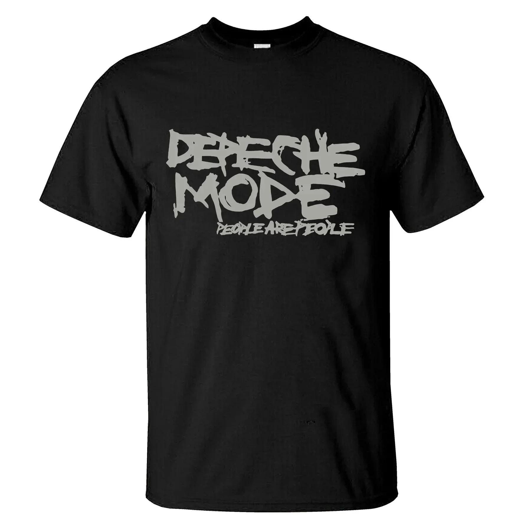 

2024 Amazing Tee Men Rose Tops Black By Depeche Mode T Shirt Casual Oversized Double-sided Male Casual Graphic Streetwear unisex S