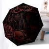 1pc MY CHEMICAL ROMANCE THE BLACK PARADE IS DEAD! Automatic Open,Windproof, Compact Travel Umbrella, Gift for Birthday, Christmast93090