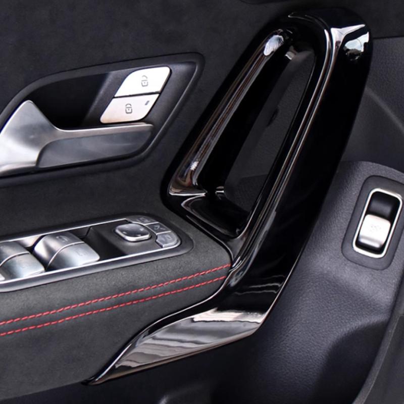 Car Inner Door Armrest Handle Panel Frame Trim Stickers For Mercedes Benz A Class W177 CLA C118 -2024 Car Accessory