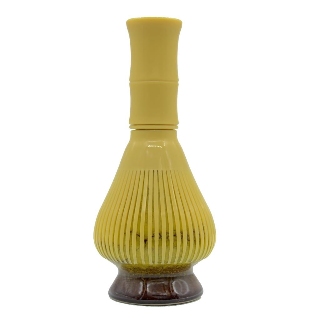 Tea matcha tea ceremony traditional 80 yellow ceramic tea whisk whisk, reusable, resin, whisk, tool, craft, pieces, + (yellow)