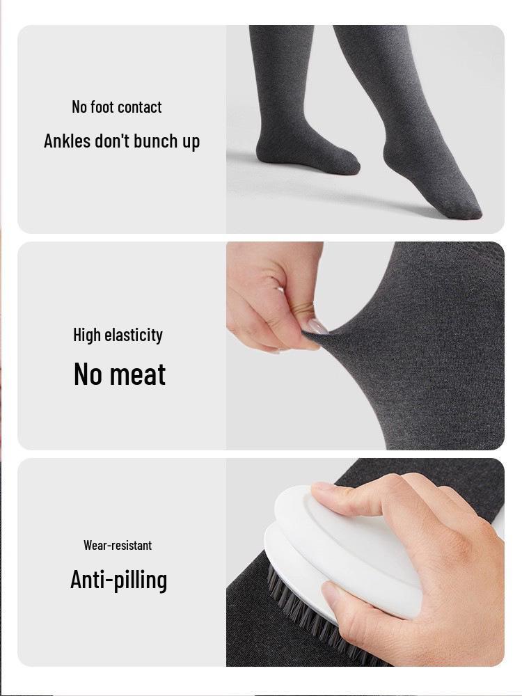 Plus-Size Fleece-Lined Body-Shaping Winter Tights: Extra Wide & Anti-Slip