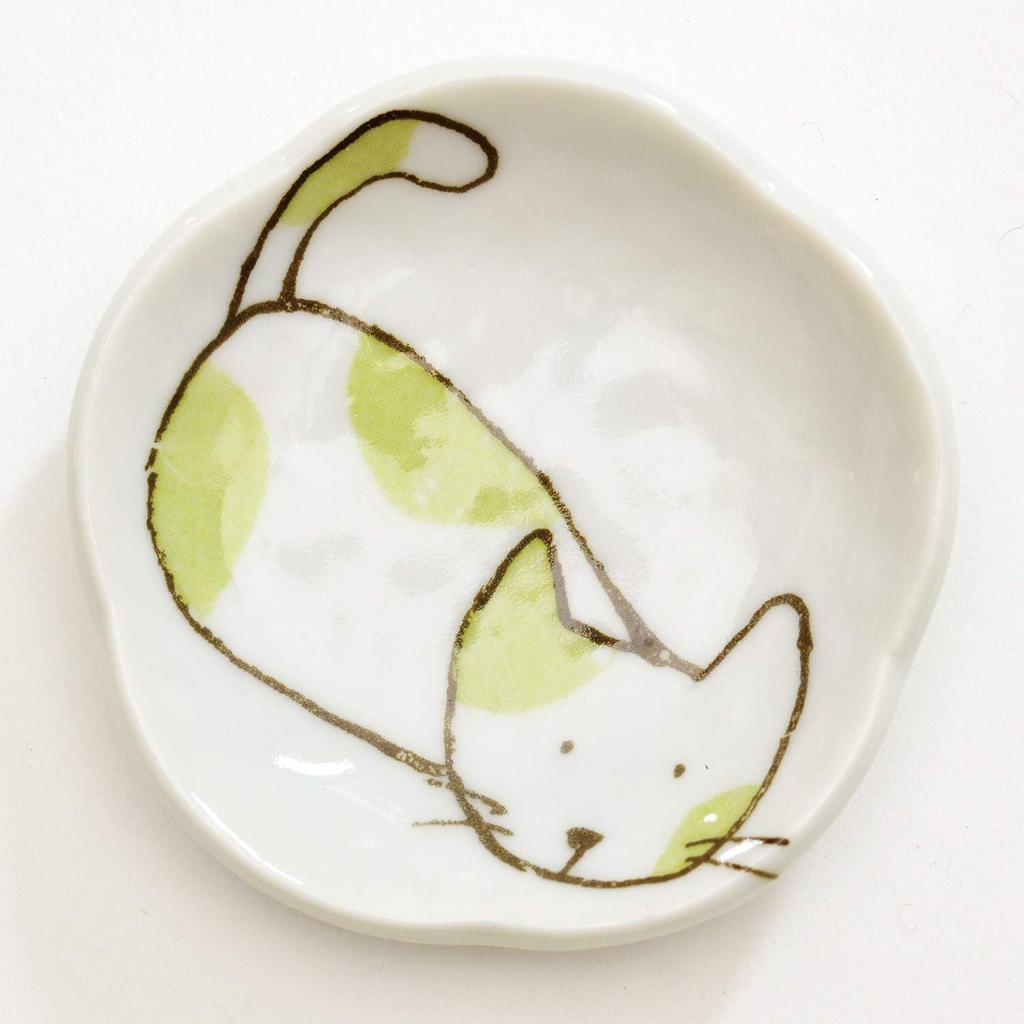 Yamako Small Plate Set of 5 Pieces Cat Plate Set of 5 Pieces