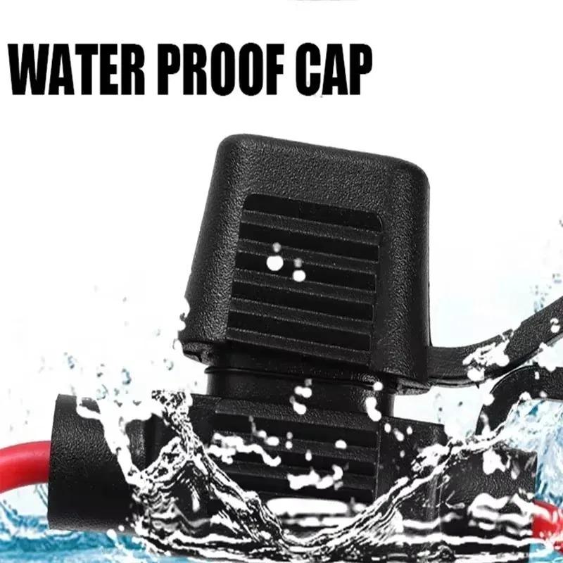 12V 30A with Fuses Blade Wire Cutoff Switch Socket Automotive Fuse Socket Car Mini Blade Fuse Holder Splash-proof Box Fuses4