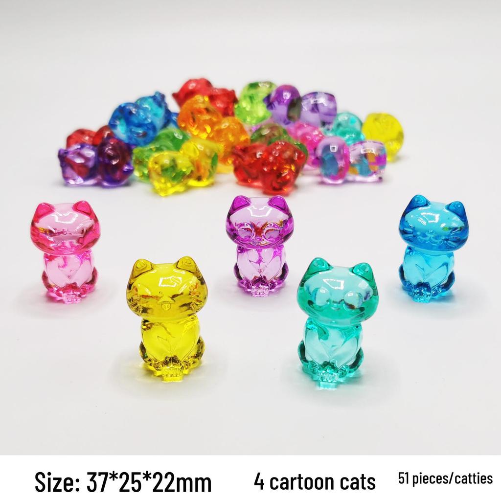 Colorful Mini Acrylic Milk Bottle Cartoon Ornaments - Cute Handmade DIY Decorative Accessories