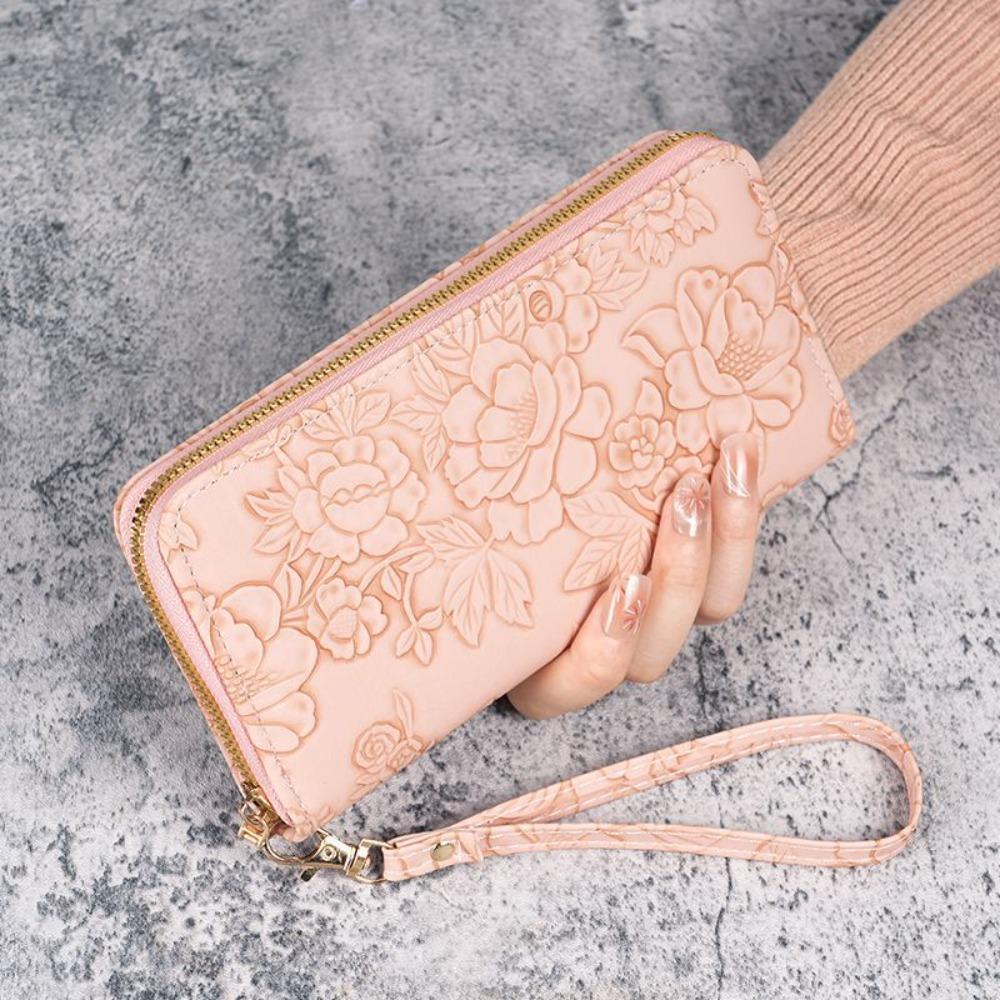 New Wallet Women's Long Fashion Hand-held Change Bag Zipper Multi-function Women's Mobile Phone Bag