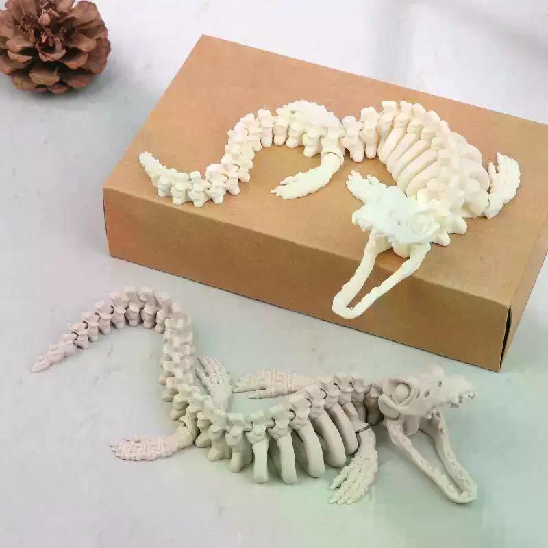 1PCS Realistic Mosasaurus Skeleton Replica Aquarium Decoration Dinosaur Skeleton Model For Fish Tank Decoration