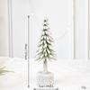 Festive Decor As Shown Christmas Tree Ornaments Pine Needle Decor Flocking Tree Compact Tabletop Size Easy Decoration Setup