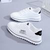 Ladies breathable white shoes Outdoor non slip board shoes Trendy comfort running shoes Women's lightweight lace up flats Mujer