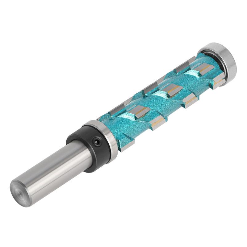 12 mm 1/2-Zoll-Schaft Flush Trim Vollhartmetall-Spiraloberlager-CNC-Fräser Kompressionsschnitt-Schaftfräser-Bit-Gesichts-Holzfräser