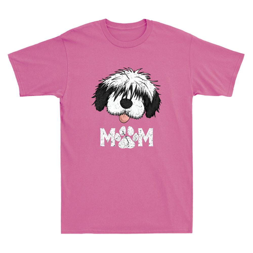 Sheepadoodle Mom Dog Mother Gift Idea for Mother Day Dog Lover Vintage T-shirt S