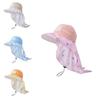 Kids Cartoon Style Sun Hat With Large Brim And Antiuv Features For Outdoor Activities