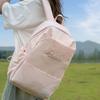 Middle School Student Schoolbag Women's Waterproof Solid Color Backpack