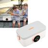 Elektrische Lunchbox 1L Fassungsvermögen USB-wiederaufladbar Tragbar Kabellos Beheizbare Lunchbox für Büro Reisen Auto