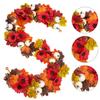 Artificial Maple Leaf Garland 175cm Realistic Decorative Vine for Halloween Autumn Party Home Indoor Outdoor Display