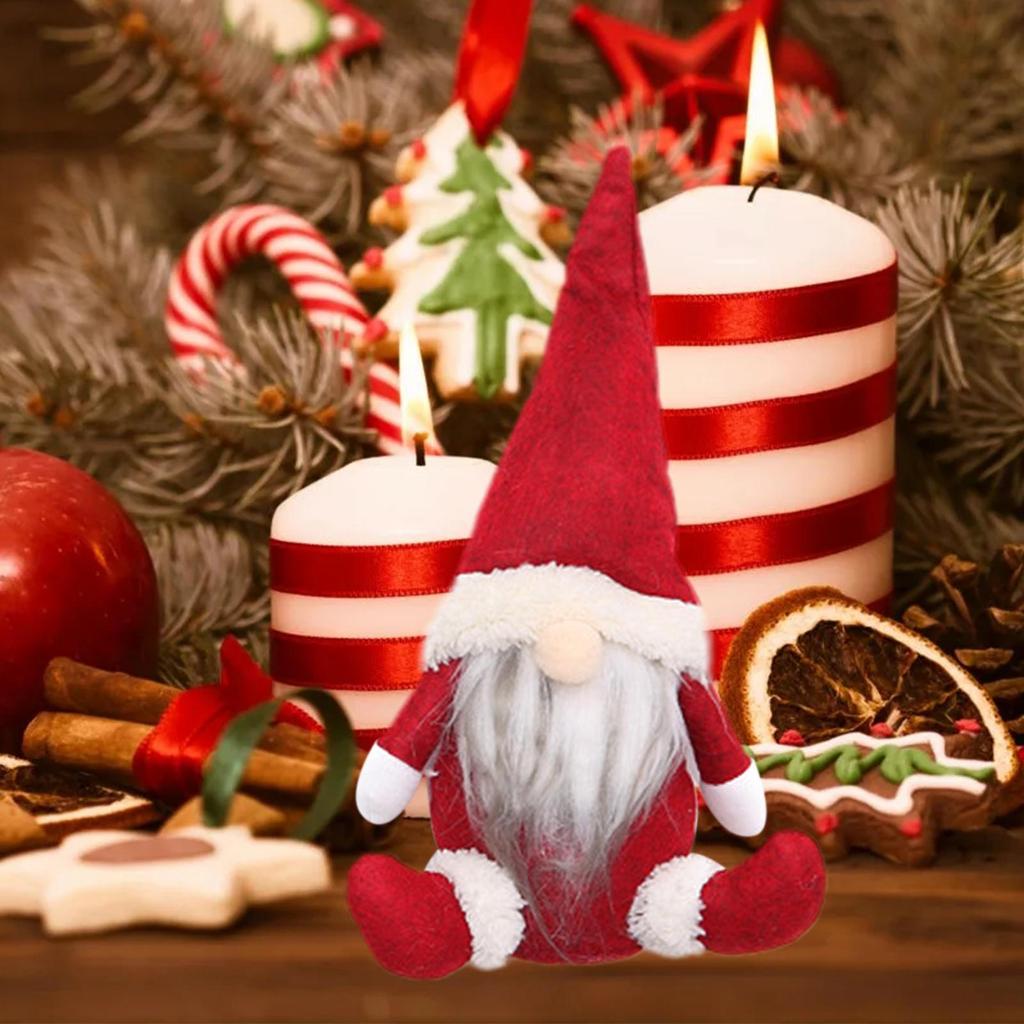 Christmas Faceless Gnome Santa Xmas Tree Hanging Ornament Doll Toy ...
