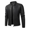 Herren-Motorrad-Lederjacke Herbst und Winter im neuen Stil, lässig und vielseitig, Slim Fit sowie samtverdickte große Lederjacke