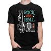 Custom Male Rockabilly Music Classic Rock And Roll Guitar T Shirts Short Sleeve Cotton Tshirt Casual Tees Slim Fit Clothing