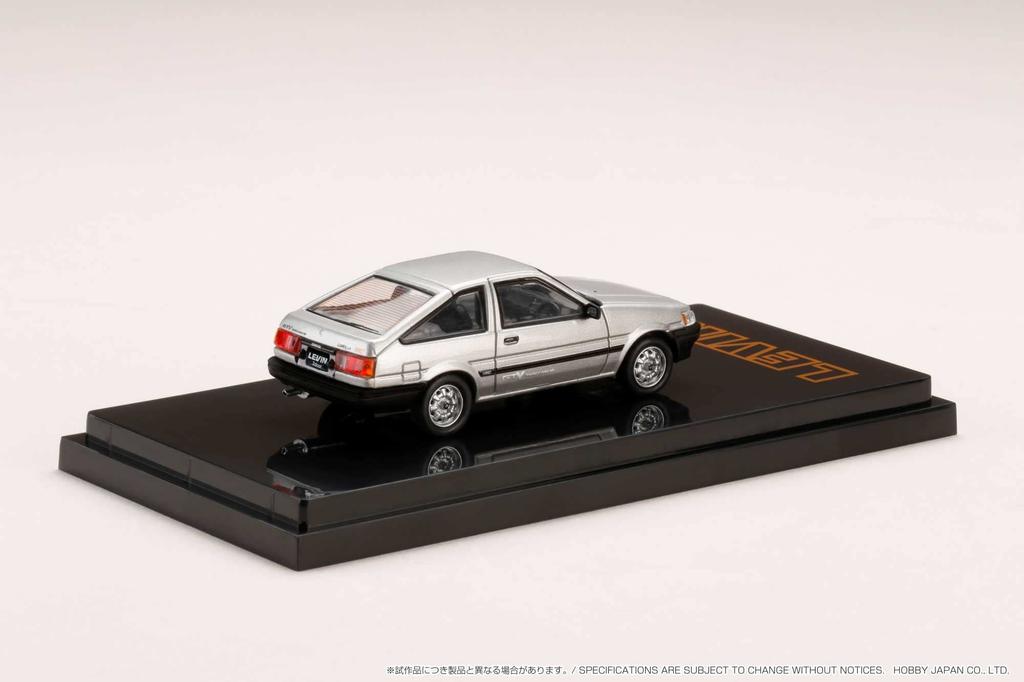 HJ64 Toyota Corolla Levin AE86 GTV Silver Finished Model Kit HJ641037BSK 1/64 3-door
